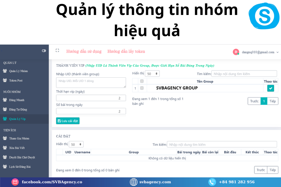 Quản lý thông tin nhóm hiệu quả