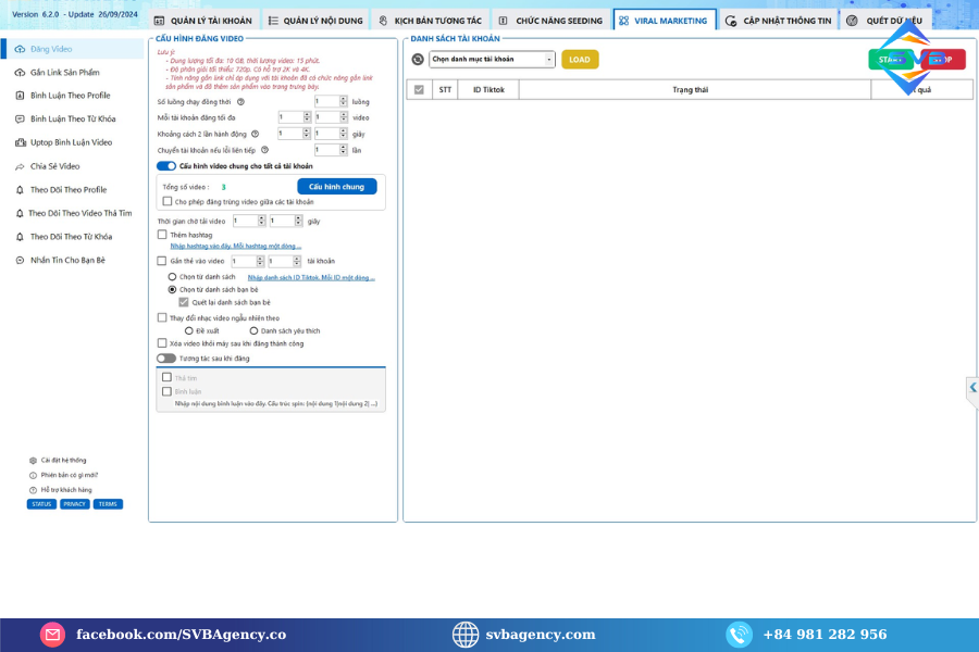 Đăng video tự động