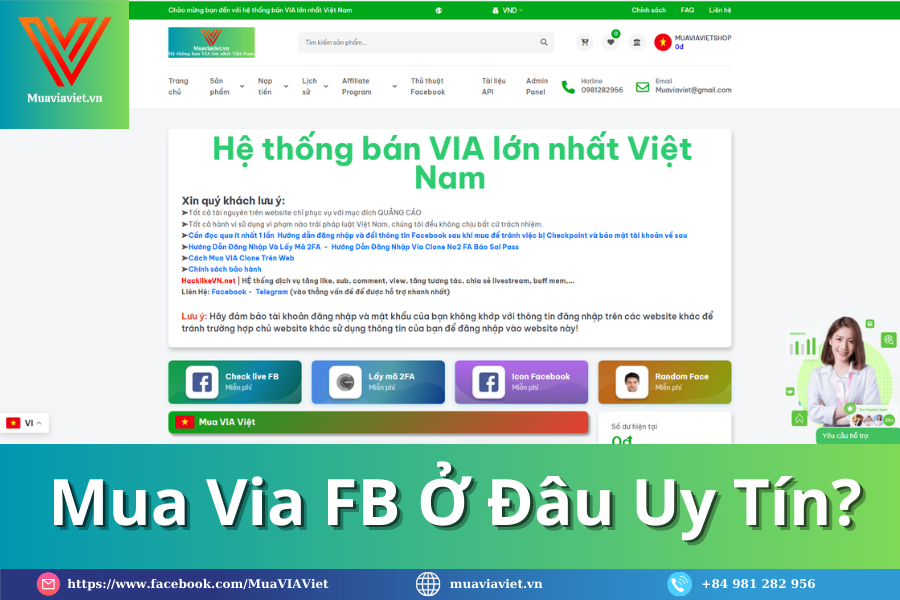 Mua Via Facebook Uy tín – Chất lượng – Giá rẻ ở đâu? 1 Mua Via FB Ở Đâu Uy Tín?
