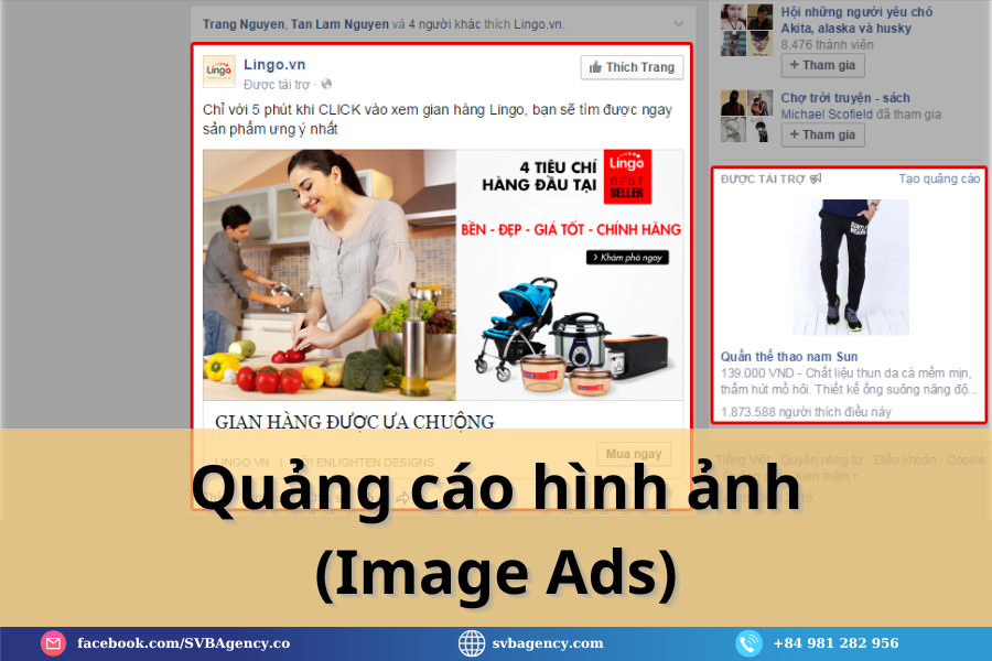 Mách Bạn 4 Hình Thức Quảng Cáo Facebook Phổ Biến 3 Quảng cáo hình ảnh (Image Ads)