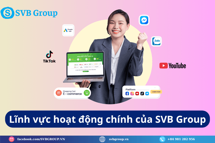 Tập đoàn công nghệ SVB Group 3 Lĩnh vực hoạt động chính của SVB Group